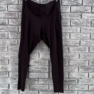 Danskin Reflective deep brown leggings